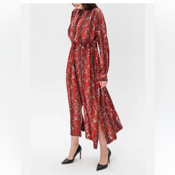 NWT BOSS Deyela printed shirtdress - Picture 2 of 14